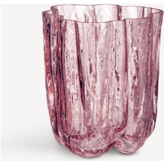 Crackle vase pink 121mm