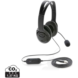 Over-ear headset med kabel