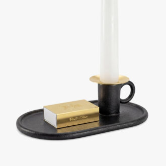 Kammakare ljusstake med tändsticksfodral & ljusmanschett